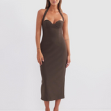 Socialite Halter Midi Dress
