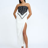Fold Split Midi Skirt