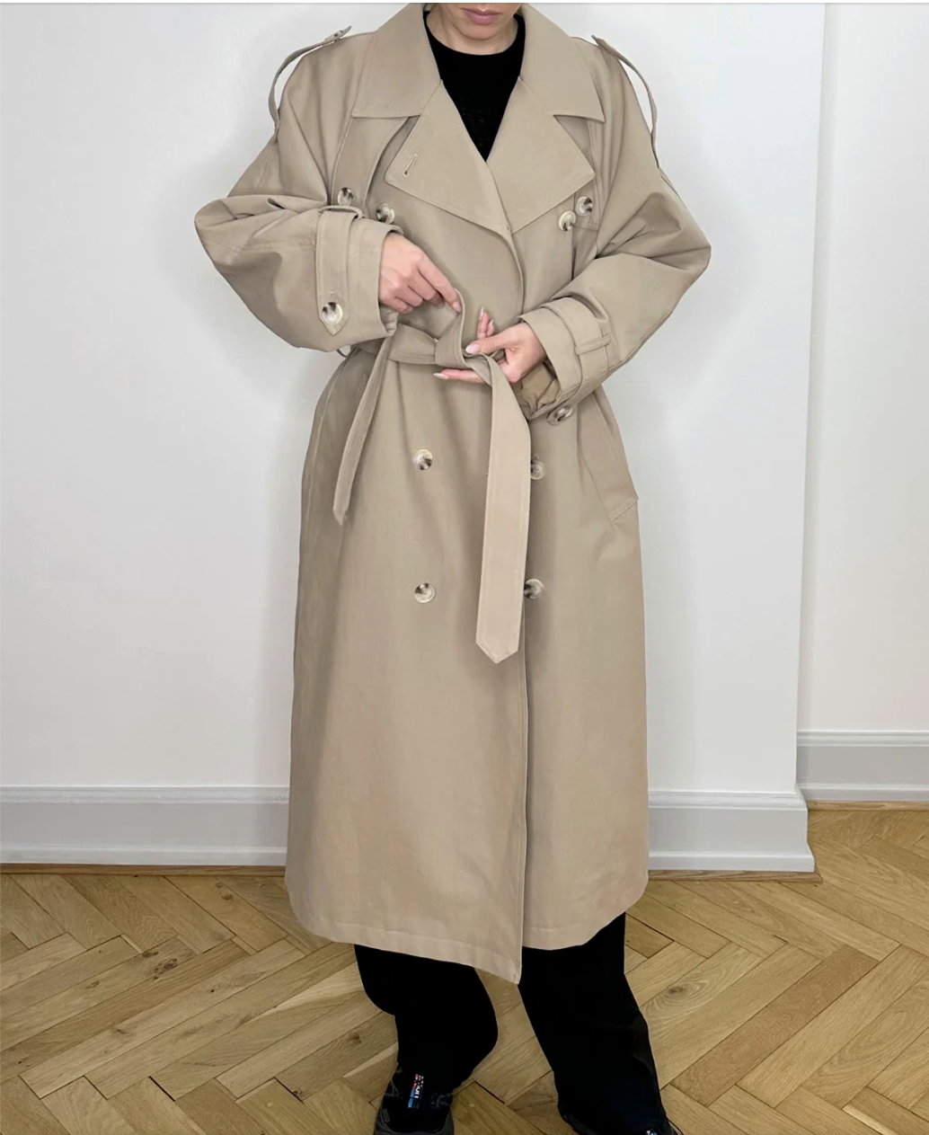 Canvas top long coat
