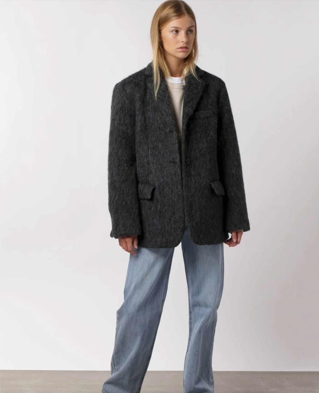 Mohair blazer clearance